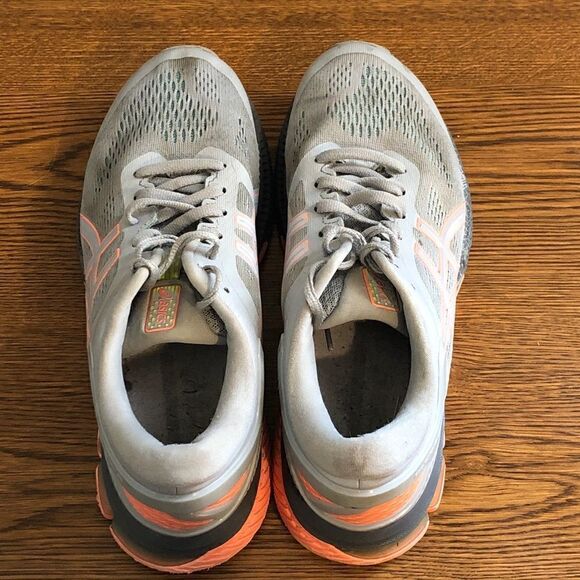 ASICS GEL-KAYANO 26 1012A536 Running Sneaker - Women's Size 9.5, Gray/Pink - Picture 4 of 10